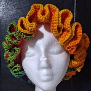 Ruffled crochet Bucket Hat